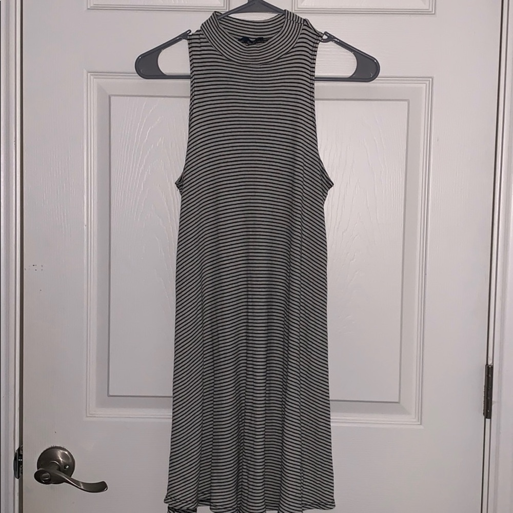 Black and White Striped Dress